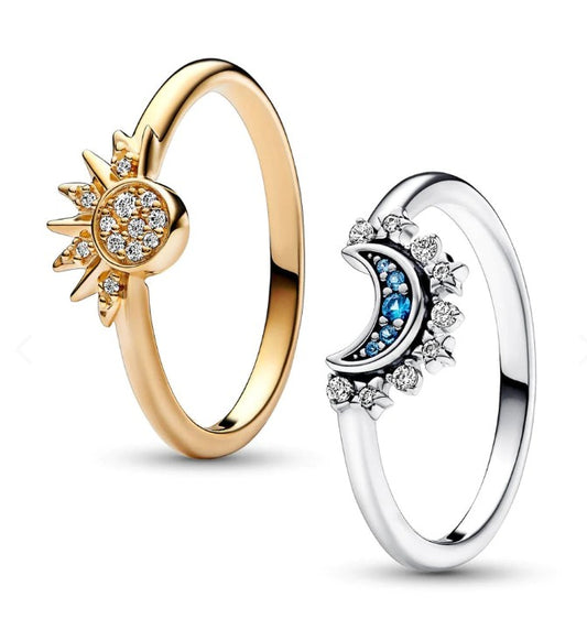 Anillo Sol Y Luna 2 En 1
